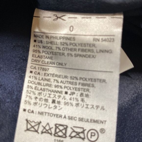 Banana Republic Stitch Detail Short Sleeve Wool Blend Sheath Dress Chambray Size - Picture 16 of 16